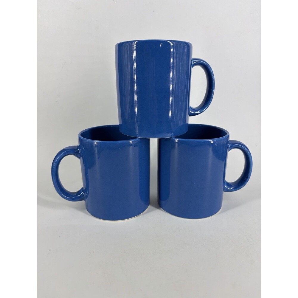 Set of 3 Waechtersbach Spain, Rare Blue Coffee Tea Mug 12 oz
